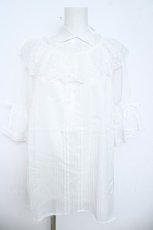 画像1: axes femme / クロスデザインシアートップス F 白 Y-26-06-10-052-AX-TO-SZ-ZY (1)