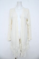 画像1: axes femme / 裾シフォンフリルボレロ M キナリ Y-26-06-10-054-AX-TO-SZ-ZY (1)