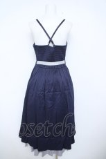 画像2: axes femme / チャイナ風刺繍キャミワンピース F 紺 Y-26-06-10-062-AX-OP-SZ-ZY (2)