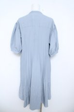 画像2: axes femme / ウエストレースプリーツシャツ M サックス Y-26-06-10-075-AX-BL-SZ-ZY (2)