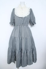 画像1: m petit by misako / TT*AMデシンヨークワンピース M 灰 Y-26-06-10-106-LO-OP-SZ-ZY (1)