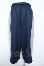 画像2: axes femme / サイドプリーツ刺繍入りガウチョパンツ M 紺 Y-26-06-10-131-AX-PA-SZ-ZY (2)