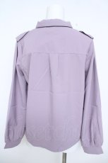 画像2: axes femme POETIQUE / バタフライ刺繍襟ブラウス M ラベンダー Y-26-06-10-017-AX-BL-SZ-ZY (2)