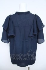 画像2: axes femme / ミックスフルーツ刺繍ブラウス F 紺 Y-26-06-10-019-AX-BL-SZ-ZY (2)