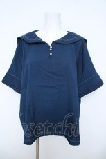 画像1: axes femme / セーラーカラートップス F ネイビー Y-26-06-10-021-AX-TO-SZ-ZY (1)