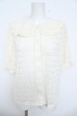 画像1: m petit by misako / AOKレースブラウス M 淡薄橙 Y-26-06-10-004-LO-BL-SZ-ZY (1)