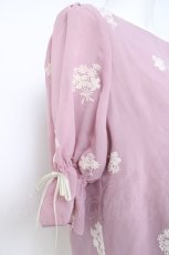 画像3: an another angelus / ブーケ刺繍プルブラウス  ピンク Y-26-06-12-040-CA-BL-SZ-ZY (3)