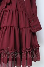 画像3: Innocent World / ティアードアリス長袖ワンピース M ボルドー Y-26-06-12-054-IW-OP-SZ-ZY (3)
