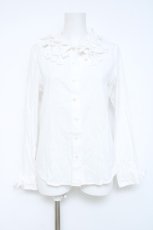 画像1: Jane Marple / マルティプルリボンのブラウス M 白 Y-26-06-12-008-JM-BL-SZ-ZY (1)