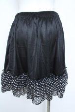 画像2: MARBLE / ドットフリルペチスカート  黒 Y-26-06-12-083-GO-SK-SZ-ZY (2)