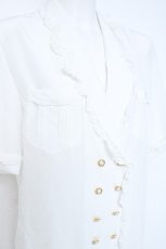 画像3: INGEBORG / Wボタンレース使いブラウス F 白 Y-26-06-12-001-LO-BL-SZ-ZY (3)