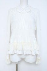 画像1: Sheglit / ティアードフリルカットソー  白 Y-26-06-12-029-EL-TO-SZ-ZY (1)
