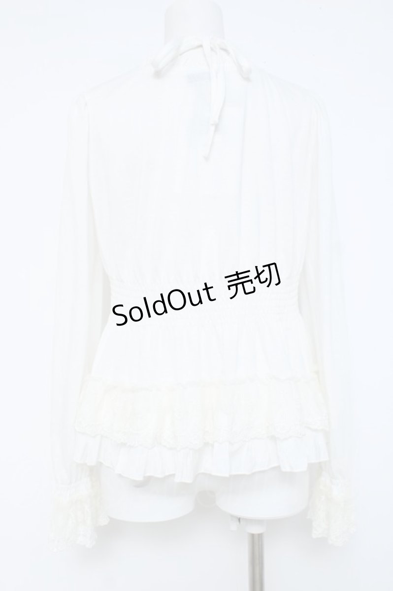 画像2: Sheglit / ティアードフリルカットソー  白 Y-26-06-12-029-EL-TO-SZ-ZY (2)