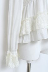 画像4: Sheglit / ティアードフリルカットソー  白 Y-26-06-12-029-EL-TO-SZ-ZY (4)