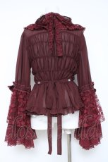 画像3: metamorphose / 【プラスサイズ】追憶の姫君ブラウス  ボルドー Y-26-06-13-031-ME-BL-SA-ZY (3)