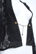 画像3: axes femme / チェーン付き総レースボレロ  黒 Y-26-06-13-036-AX-TO-SZ-ZY (3)