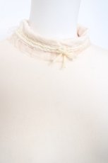 画像3: Secret Honey / ハイネックリボンニットトップス  アイボリー Y-26-06-13-051-CA-TO-SZ-ZY (3)
