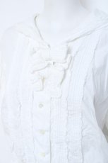 画像4: KETTY / セーラー襟半袖ブラウス  アイボリー Y-26-06-13-070-LO-BL-SA-ZY (4)