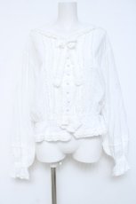画像1: KETTY / セーラー襟長袖ブラウス M アイボリー Y-26-06-13-071-LO-BL-SA-ZY (1)