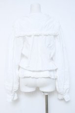 画像2: KETTY / セーラー襟長袖ブラウス M アイボリー Y-26-06-13-071-LO-BL-SA-ZY (2)