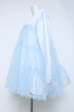 画像2: Fickle Bebe / チュールスウィッチロングT  サックス Y-26-06-13-072-LO-TO-SZ-ZY (2)
