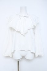 画像1: Bubbles / BIG襟ブラウス  白 Y-26-06-13-073-LO-BL-SZ-ZY (1)