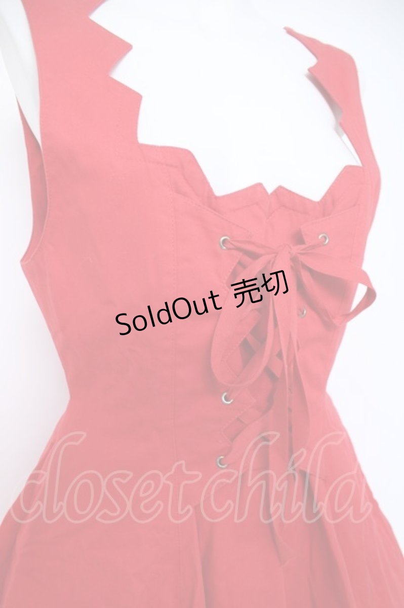 画像4: Jane Marple / スカラップドレス  赤 Y-26-06-13-083-JM-OP-SZ-ZY (4)