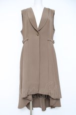 画像1: axes femme / フィッシュテールロングジレ F モカ Y-26-06-13-086-AX-TO-SZ-ZY (1)