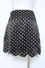 画像2: franche lippee black / ドット柄スカラップスカート S 黒 Y-26-06-13-114-LO-SK-SZ-ZY (2)