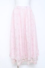画像1: axes femme / 桜レース×桜柄スカート F ピンク Y-26-06-13-116-AX-SK-SZ-ZY (1)