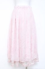 画像2: axes femme / 桜レース×桜柄スカート F ピンク Y-26-06-13-116-AX-SK-SZ-ZY (2)