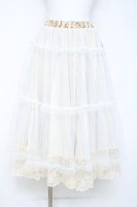 画像4: m petit by misako / チュールリバーシブルスカート  ベージュ Y-26-06-13-117-LO-SK-SZ-ZY (4)