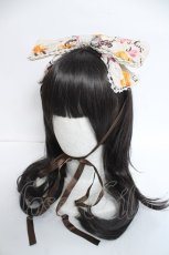 画像1: metamorphose / リスのお手紙リボンヘッドドレス  オフ Y-26-06-13-014-ME-AC-SZ-ZY (1)