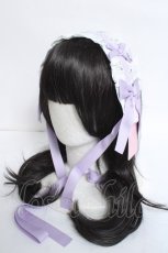 画像1: Chalmiere / メイジーヘッドドレス  ラベンダー Y-26-06-13-015-AX-AC-SZ-ZY (1)