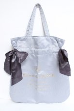 画像1: Maison de FLEUR /  ダブルリボントートバック  サックス Y-26-06-13-020-LO-BG-SZ-ZY (1)