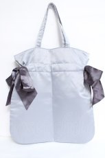 画像2: Maison de FLEUR /  ダブルリボントートバック  サックス Y-26-06-13-020-LO-BG-SZ-ZY (2)