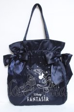 画像1: Maison de FLEUR / FANTASIA Mickeyフリルトートバッグ  紺 Y-26-06-13-023-LO-BG-SZ-ZY (1)