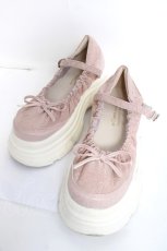 画像1: m petit by misako / AMレースバレエシューズ M ピンク Y-26-06-13-028-LO-SH-SZ-ZY (1)