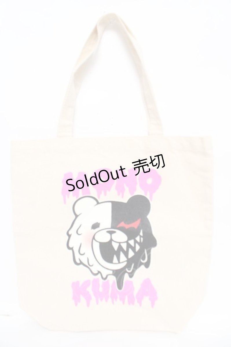画像1: LISTEN FLAVOR / コラボモノクマトートバッグ  生成り Y-26-06-14-045-PU-BG-SZ-ZT0731Y (1)