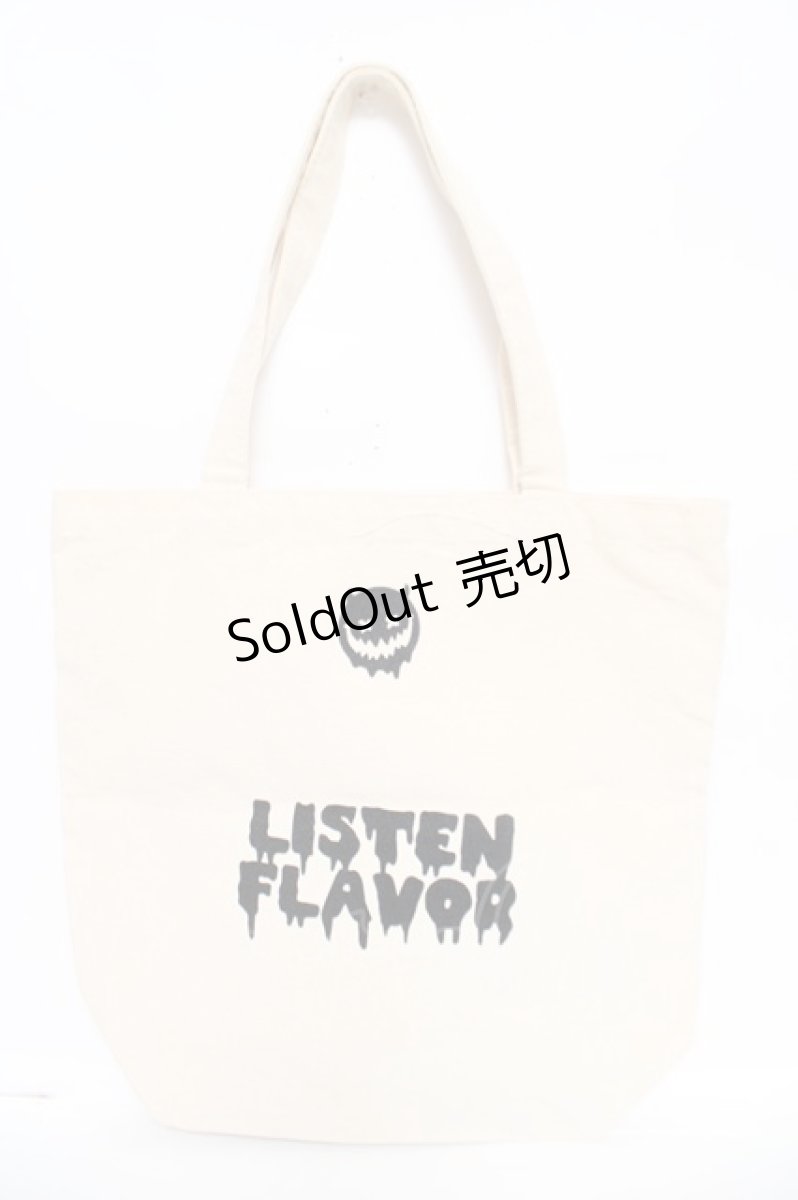 画像2: LISTEN FLAVOR / コラボモノクマトートバッグ  生成り Y-26-06-14-045-PU-BG-SZ-ZT0731Y (2)