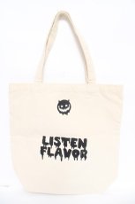画像2: LISTEN FLAVOR / コラボモノクマトートバッグ  生成り Y-26-06-14-045-PU-BG-SZ-ZY (2)