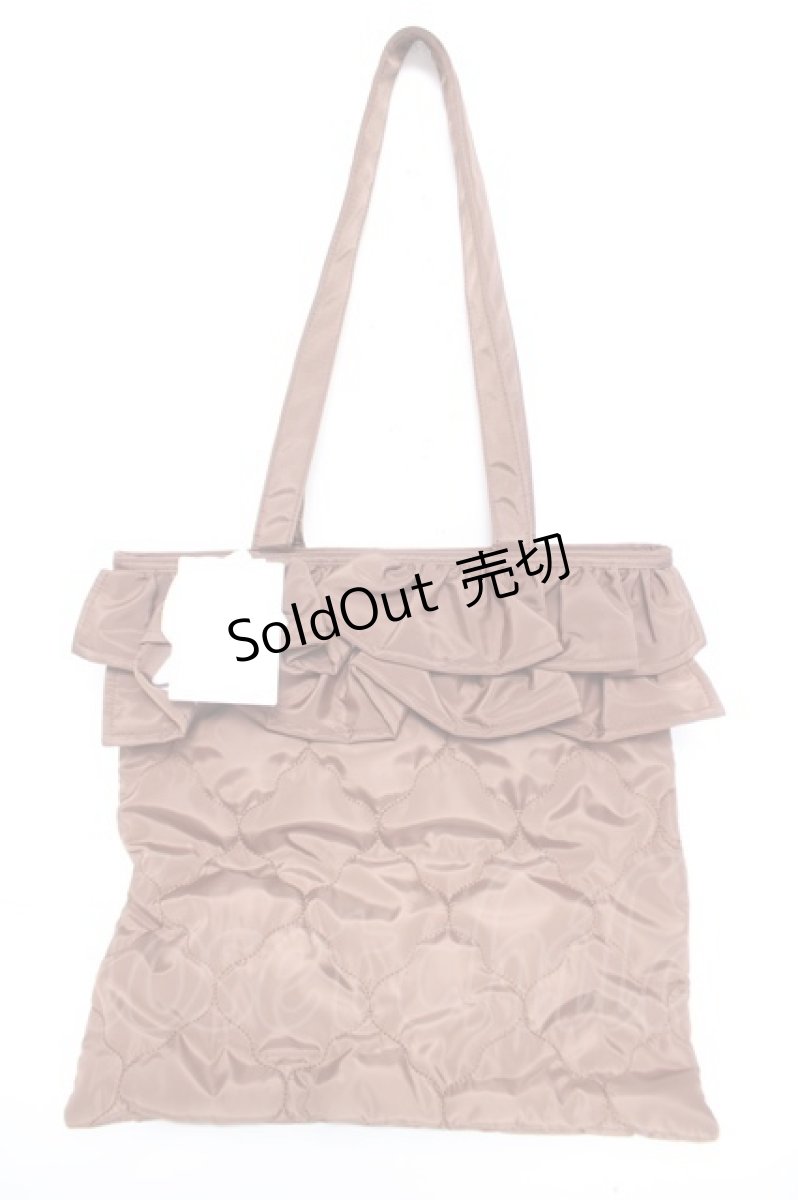 画像1: m petit by misako / TT*AMフリルトート  中茶 Y-26-06-14-049-LO-BG-SZ-ZTK046 (1)