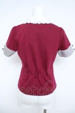 画像2: axes femme / ベストレイヤード風トップス M ワイン Y-26-06-14-067-AX-TO-SZ-ZY (2)
