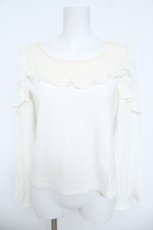 画像1: LODISPOTTO / シフォン切替カットソー M アイボリー Y-26-06-14-069-LO-TO-SZ-ZY (1)