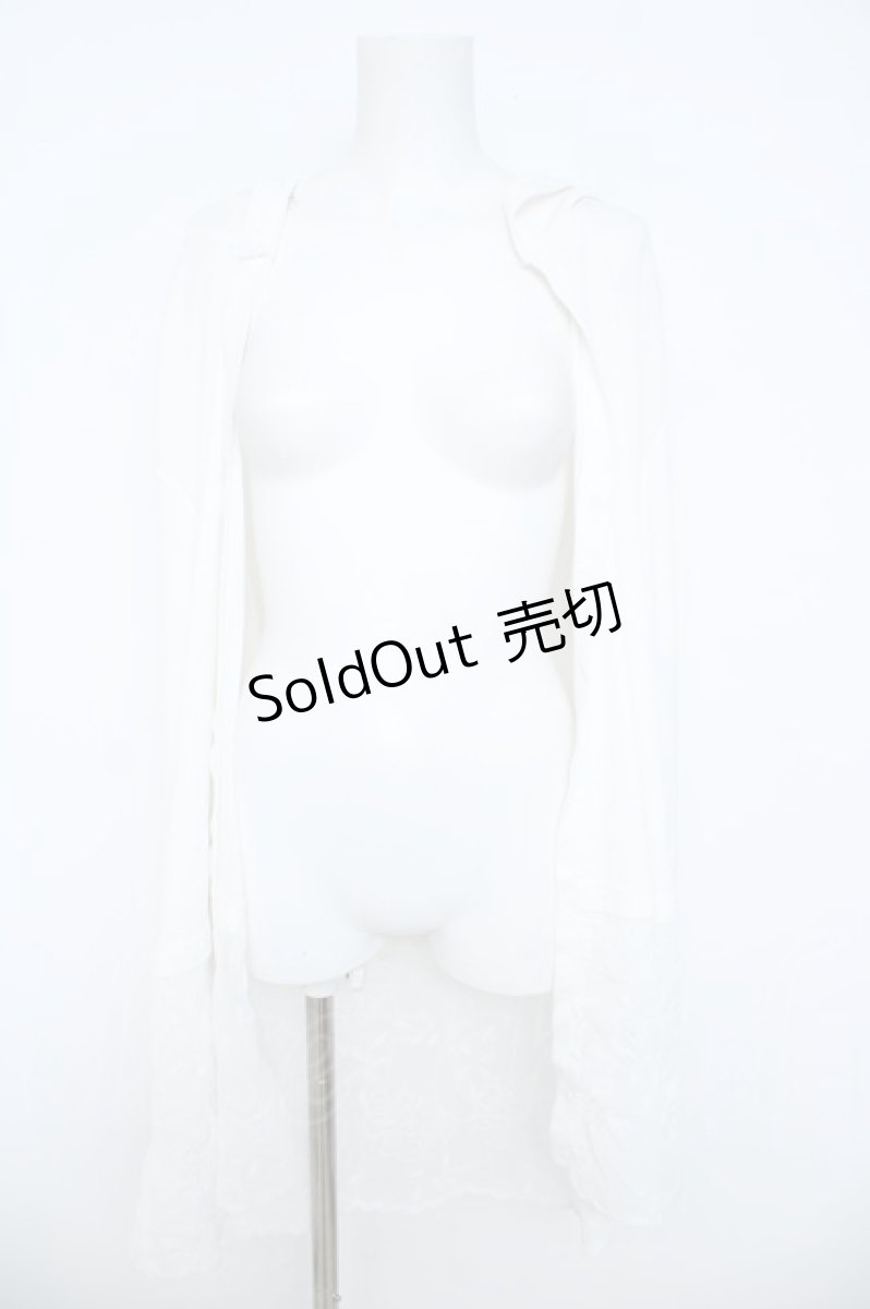 画像1: axes femme / フード付UVカットロングカーディガン F 白 Y-26-06-14-070-AX-TO-SZ-ZS (1)