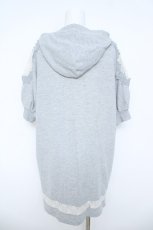 画像2: axes femme / ショルダーレースパーカーワンピース M グレー Y-26-06-14-075-AX-OP-SZ-ZY (2)