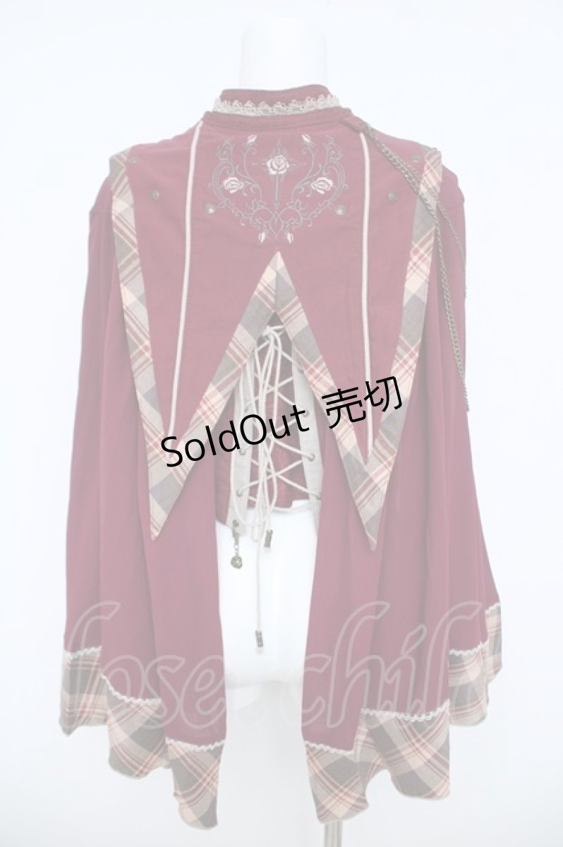 画像2: Ozz oneste / Rosy clown ジャケット  ワイン Y-26-06-14-087-OO-JA-SZ-ZS (2)
