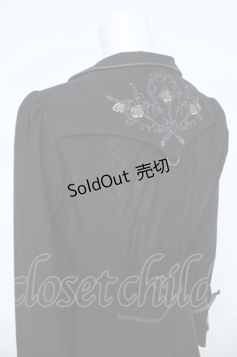 画像4: Ozz oneste / 薔薇刺繍ナポレオン燕尾ジャケット  黒 Y-26-06-14-088-OO-JA-SZ-ZY (4)