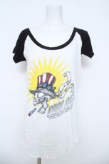 画像1: GLAD NEWS / 国旗プリント背中あきトップス  白 Y-26-06-14-103-PU-TO-SZ-ZY (1)