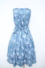 画像2: axes femme POETIQUE / リボン付アイスクリスタルワンピース M ブルー Y-26-06-14-110-AX-OP-SZ-ZY (2)